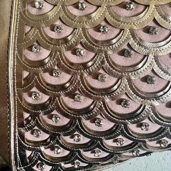 RARE NWT Valentino Garavani w/ Swarovski Crystals Nuage Bow Leather Hobo Bag - Picture 4 of 13